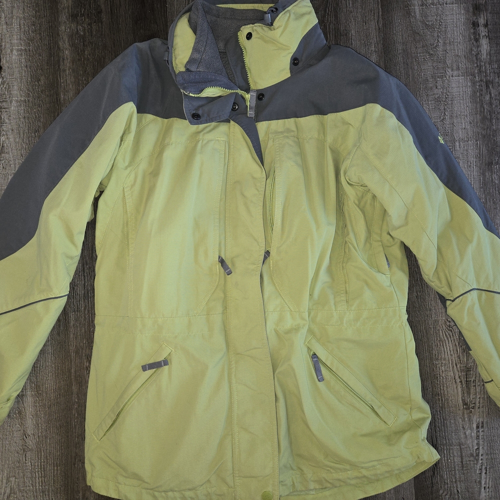 Columbia Women's Ski Jacket - Lime and Charcoal